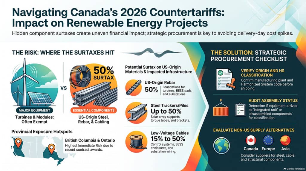 Renewable energy tariffs Canada US trade effects